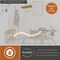 Vaxcel Edgewater 1L LED Gold Brass Contemporary Crystal Linear Chandelier Island Pendant Light Fixture P0428 - alternate 9