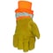 Caiman Premium Split Cowhide Leather Palm Glove w/Hi-Vis Water Resistant Fabric Back, Heatrac Insulation 1353-5 - alternate 4