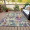 Homeroots 9' X 12' Linen Purple And Gold Abstract Washable Indoor Outdoor Area Rug 630871 - alternate 7