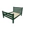 Homeroots Dark Green Solid Wood Queen Bed Frame 548163 - alternate 7