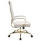 Leisuremod Benmar High-Back Leather Office Chair with Gold Frame, Tan BOTG19TL - alternate 7