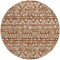 Homeroots 8' Terra Cotta And Beige Round Southwestern Washable Indoor Outdoor Area Rug 594198 - alternate 7