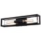 Vaxcel Milton 2-Light Black Transitional Wall Sconce, Bathroom Vanity Lighting Fixture W0538 - alternate 1