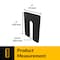 Brixwell 1/4in x 4in Plastic Horseshoe Shim Black, 450PK PHS44-XCP450 - alternate 11