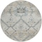 Homeroots 8' Beige Taupe And Tan Round Floral Washable Indoor Outdoor Area Rug 588860 - alternate 8