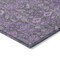 Homeroots 8' Round Purple and Green Round Floral Washable Non Skid Indoor Outdoor Area Rug 564361 - alternate 9
