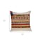 Homeroots 20" Beige and Orange Striped Cotton Blend Throw Pillow With Embroidery 529337 - alternate 8