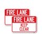 Signmission Fire Lane Keep Clear, 12'' X 18'' 2 Signs, Heavy Gauge Aluminum, 2PK A-1218-2PACK-23983 - alternate 1