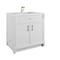 James Martin Vanities Bellshire 36" Sgl Vanity, Bright Wht, Sgl Hole 3 CM Wht Zeus Silestone Top and Matching Backsplash 660-V36-BW-1WZ - alternate 10