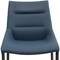Homeroots Set of Two Navy Blue and Black Faux Leather and Metal Dining Side Chairs, 2PK 719105 - alternate 8