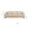 Homeroots 103" Beige Italian Leather Reclining USB Sofa 632879 - alternate 15