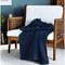 Homeroots Blue Knitted 100% Cotton Throw Blanket 518767 - alternate 4