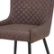 Homeroots Set of Two Brown and Black Faux Leather and Wood Dining Side Chairs, 2PK 716266 - alternate 6