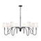 Z-Lite Jisele Matte Black 8 Light Chandelier 4505-8MB - alternate 1