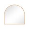 Homeroots 29" Gold Arch Metal Framed Full Length Hanging Mirror 564449 - alternate 6