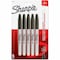 Sharpie Permanent Maker, Fine Marker Point Type, Black Ink, PK5 30665PP - alternate 1
