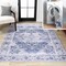 Jonathan Y Alanya Ornate Medallion Machine-Washable Navy/Cream 4 ft. x 6 ft. Area Rug WSH100A-4 - alternate 1