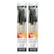Daler-Rowney Simply Simmons Watercolor Brush Set, Short Handle, Watercolor, White Bristles, 5-Piece Set, 2PK D255500010 - alternate 1