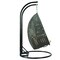 Leisuremod Charcoal Wicker Hanging 2 person Egg Swing Chair with Beige Cushions ESCCH-57BG - alternate 9