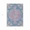 Homeroots 3' X 5' Blue Floral Medallion Washable Indoor Outdoor Area Rug 607842 - alternate 9