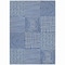 Homeroots 10' X 14' Navy Blue And Ivory Geometric Washable Indoor Outdoor Area Rug 600761 - alternate 8