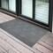 Homeroots 2' X 3' Gray and Blue Geometric Stain Resistant Indoor Outdoor Area Rug 531604 - alternate 1