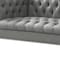 Homeroots 85" Gray Faux Leather Manufactured Wood Sofa 543962 - alternate 9