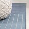 Jonathan Y Odense High-Low Minimalist Angle Geometric Dark Blue/Cream 8 ft. x 10 ft. Indoor/Outdoor Area Rug SCN101D-8 - alternate 7