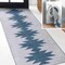 Jonathan Y Chayton Minimalist Geometric Non-Slip Machine-Washable Gray/Blue 2 ft. x 8 ft. Runner Rug WSH110D-28 - alternate 1