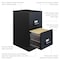 Space Solutions 14.25 in W 2 Drawer Premier Vertical File Cabinet, Black 21644 - alternate 12