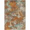 Homeroots 8' X 10' Copper And Orange Abstract Washable Indoor Outdoor Area Rug 609591 - alternate 7
