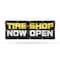 Signmission Tire Shop Now Open, 48 Inch x 120 Inch, Vinyl Banner B-120-30892 - alternate 1