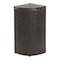 Happimess Chloe 15.56-Gallon All-Weather Wicker/Metal Corner Hideaway Outdoor Trash Can Brown HPM1200A - alternate 9