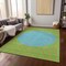 Homeroots 9' X 12' Lime Green And Blue Striped Washable Indoor Outdoor Area Rug 597179 - alternate 8