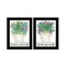 Homeroots Set Of Two Succulents Dream and Believe Black Framed Print Wall Art, 2PK 407932 - alternate 1