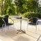 Flash Furniture Square Table Set, Aluminum, Plastic, Rattan, Stainless Steel, Grey TLH-ALUM-32SQ-020BKCHR2-GG - alternate 11