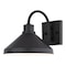 Vaxcel Highland Park Matte Black White Outdoor Wall Sconce Light, LED Compatible T0801 - alternate 1