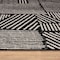 World Rug Gallery Contemporary Boho Stripes Non Shedding Soft Runner Rug 2 ft x 10 ft Black 396BLACK2X10 - alternate 6