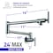 Anzzi Braccia 24" Wall Mounted Pot Filler in Brushed Nickel KF-AZ258BN - alternate 7