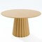 Homeroots 52" Brown Solid Wood Pedestal Base Round Top Dining Table 721024 - alternate 1