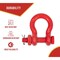 Mytee Products 10Pcs 3/8in Anchor Shackle Forged Carbon Steel w/Safety Screw Pin 2000lbs WLL, 10PK SHACKLE-ANCHOR-BT-38x10 - alternate 9