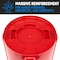 Magnum Tool Red 55 Gallon Trash Can Set (Trash Can, Quiet Dolly, and Reinforced Lid) (1 Set) CMTC-CLD0-55R01 - alternate 6