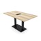 Skutchi Designs Rectangle Conference Table With Power Unit, 36 in W, 60 in L, Brown HAR-REC-36X60-DOU.BK-K525-EBLK - alternate 1