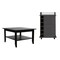 Homeroots 22in Brown and Black Open shelving Bar Cart and Coffee Table 491956 - alternate 6