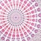 Homeroots 92" X 84" Pink White And Red Mandala Cotton Hanging Tapestry 397420 - alternate 4