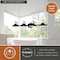 Vaxcel Akron 4 Light Matte Black with Gold Brass Industrial Bathroom Vanity Wall Fixture - Metal Shades W0437 - alternate 9