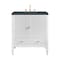 James Martin Vanities Myrrin 30" Single Vanity, Bright White w/ 3 CM Charcoal Soapstone Silestone Top 485-V30-BW-3CSP - alternate 1