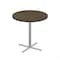 Correll Round Cafe Table, 42 in W, 42 in L, 42 in H, Particleboard Top, Walnut SXB42R-01-98-01 - alternate 1