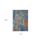 Homeroots 10' X 14' Navy Blue Orange And Ivory Abstract Washable Indoor Outdoor Area Rug 596883 - alternate 7