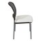 Office Star Products ProGrid Titanium & Black Visitors Chair, Straight Legs, Dillon White 86724R-R101 - alternate 5